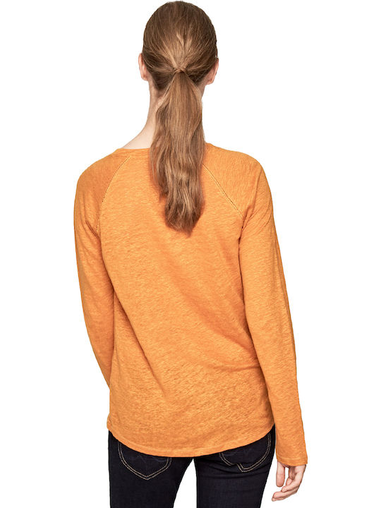 Pepe Jeans Mayday Women's Long Sleeve Sweater Orange