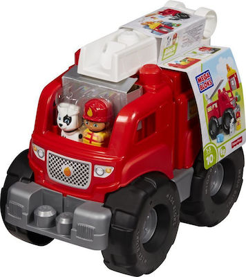 Mega Bloks Τουβλάκια Fire Truck Rescue για 1 - 5 Ετών 10τμχ