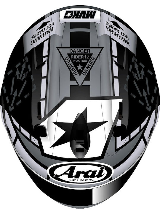 Arai RX-7V Replica Vinales 12 Motorradhelm Volles Gesicht ECE 22.05 mit Pinlock