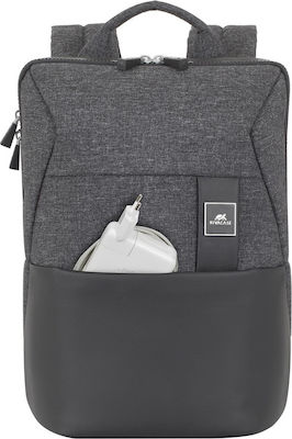 Rivacase Lantau Wasserdicht Tasche Rucksack für Laptop 13.3" in Schwarz Farbe