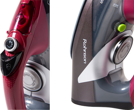 Rohnson Steam Iron 2800W with Ceramic Plate and Continuous Steam Supply 60g/min