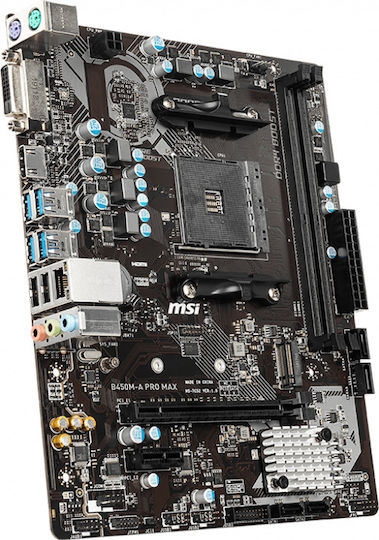 MSI B450M-A Pro Max Motherboard Micro ATX με AMD AM4 Socket 7C52-001R