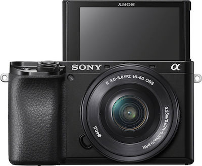 Sony Mirrorless Camera α6100 Crop Frame Kit (E PZ 16-50mm F3.5-5.6 OSS + E 55-210mm F4.5-6.3 OSS) Black