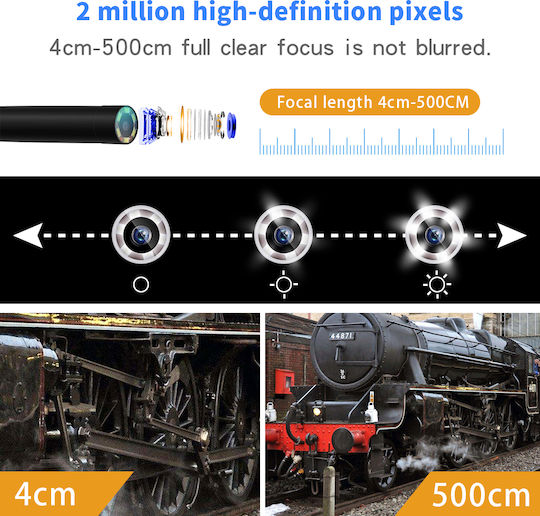 SM-ES5 HD Cameră Endoscopică Wi-Fi pentru Mobil cu Rezoluție 1920x1080 pixeli și Cablu 5m