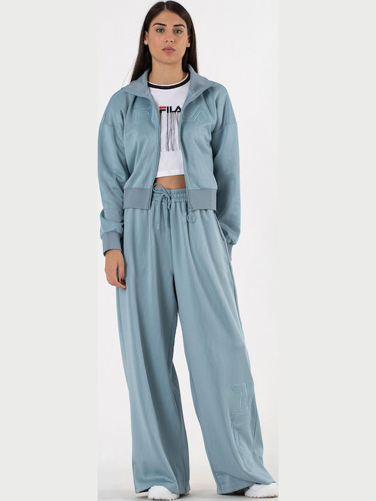 Kiya Women's Sweatshirt Jacket Blue