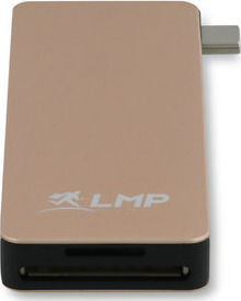 LMP USB Хъб 4 Порта USB 3.0 с USB-C Връзка Розово Злато