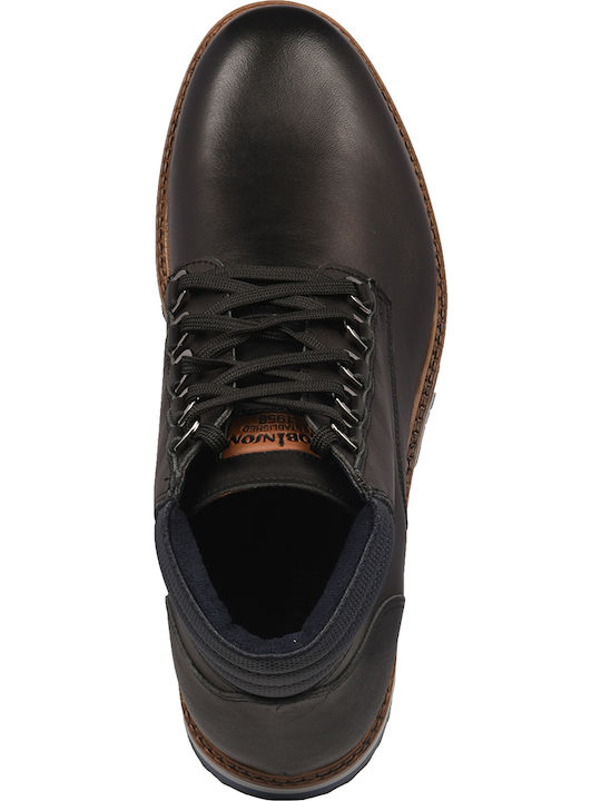 Leather Black Men's Boots
