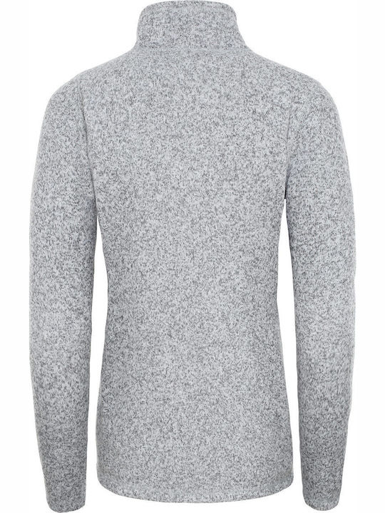 Crescent Women's Cardigan with Zipper Gray