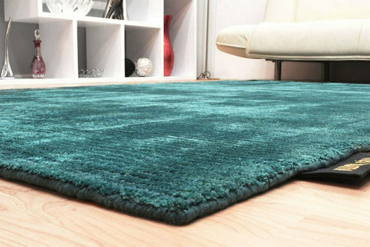 Aslanis Home Aria Modern Woolen Bedroom Rugs Set Petrol 3pcs