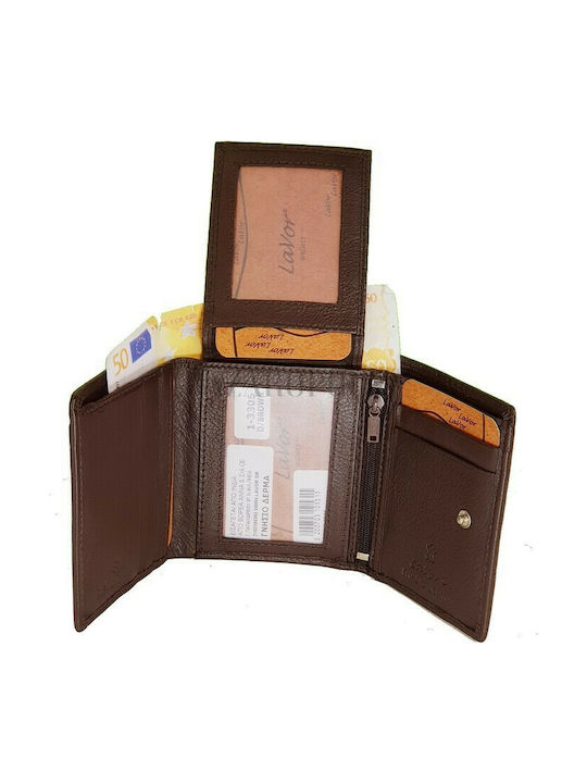 Lavor 1-3305 Men's Leather Wallet Brown