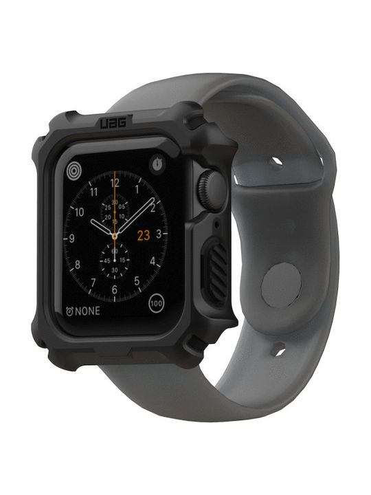 UAG Rugged Armor Пластмасов Калъф в Черен цвят за Apple Watch 44 мм