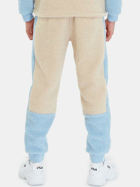 Fila Camilo Men's Fleece Sweatpants with Rubber Beige / Light Blue