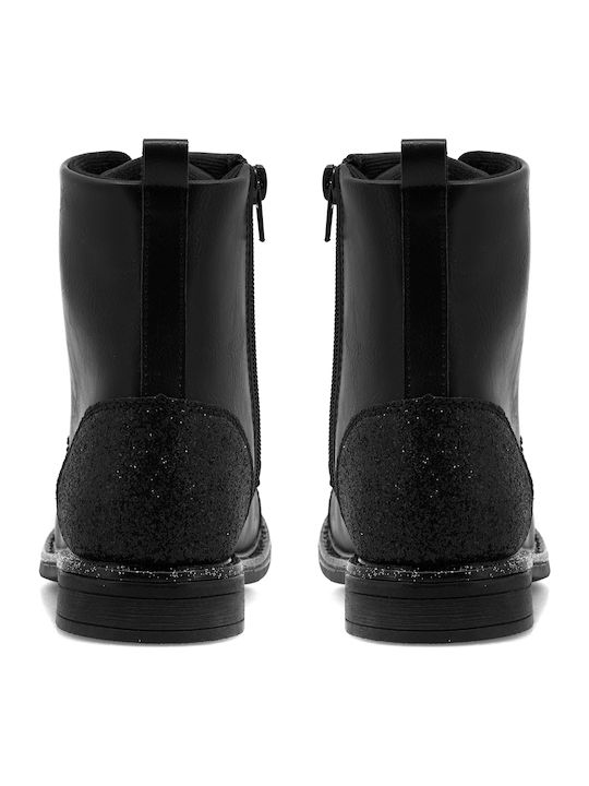 Kids Boots with Zipper Black
