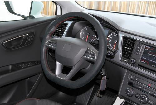 Lampa Car Steering Wheel Cover Sport-Grip with Diameter 34-51cm Silicone Black