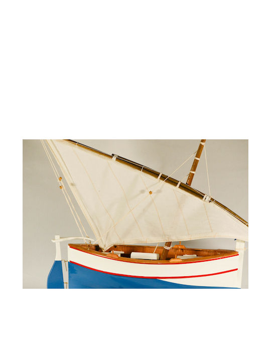 Vintage Christmas Boat Sailboat Wooden 45x42cm
