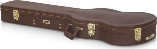 Gator Deluxe Wood Series Gibson SG Βαλίτσα Ηλεκτρικής Κιθάρας με Επένδυση Καφέ