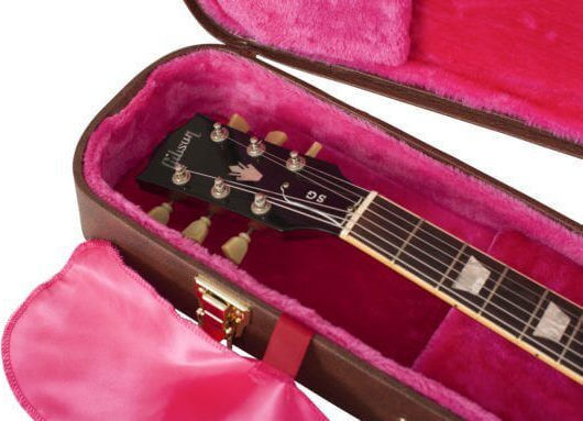 Gator Deluxe Wood Series Gibson SG Βαλίτσα Ηλεκτρικής Κιθάρας με Επένδυση Καφέ