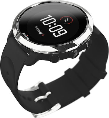 Suunto 3 Fitness 43mm Smartwatch mit Pulsmesser (Silber)
