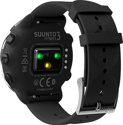 Suunto 3 Fitness 43mm Smartwatch mit Pulsmesser (Silber)