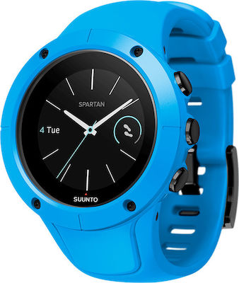 Suunto Spartan Trainer Wrist HR 46mm Waterproof Smartwatch with Heart Rate Monitor (Blue)
