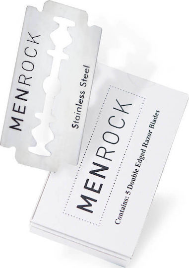 Men Rock Double Edged Razor Blades Ανταλλακτικές Λεπίδες 5τμχ