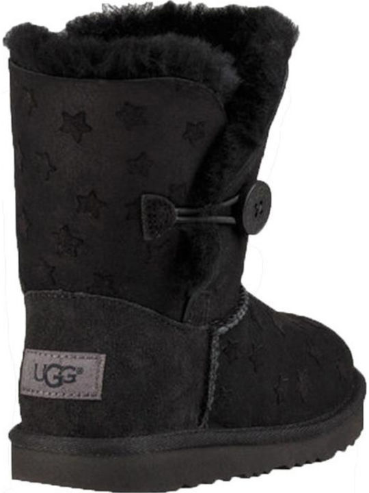 BAILEY Suede Παιδικά Μποτάκια Μαύρα