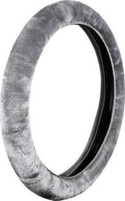 Lampa Car Steering Wheel Cover Fancy Flush with Diameter 36-42cm Synthetic Gray L3296.3