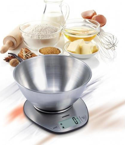 Heinner Ψηφιακή Ζυγαριά Κουζίνας με Κάδο έως 5kg Inox