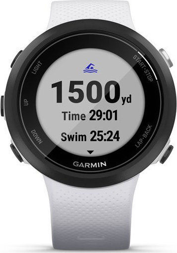 Garmin Swim 2 42mm Waterproof Smartwatch with Heart Rate Monitor (Whitestone)