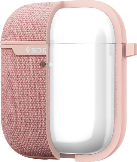 Spigen Urban Fit Silicone Case with Keychain Rose Gold for Apple AirPods