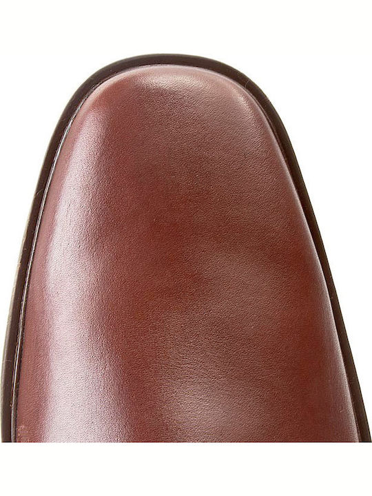 Tilden Plain Men's Leather Dress Shoes Tabac Brown