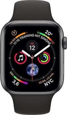 Apple Watch Series 4 Cellular Aluminium 40mm Waterproof with eSIM and Heart Rate Monitor (Space Grey)