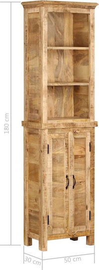 Βιβλιοθήκη Καφέ 50x30x180εκ.