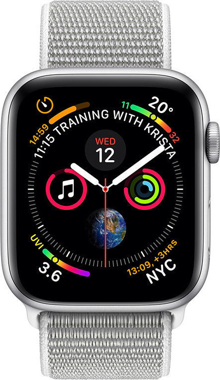 apple watch silver seashell