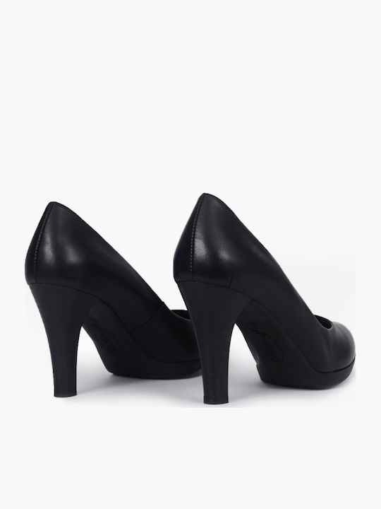 Anatomic Leather Black High Heels