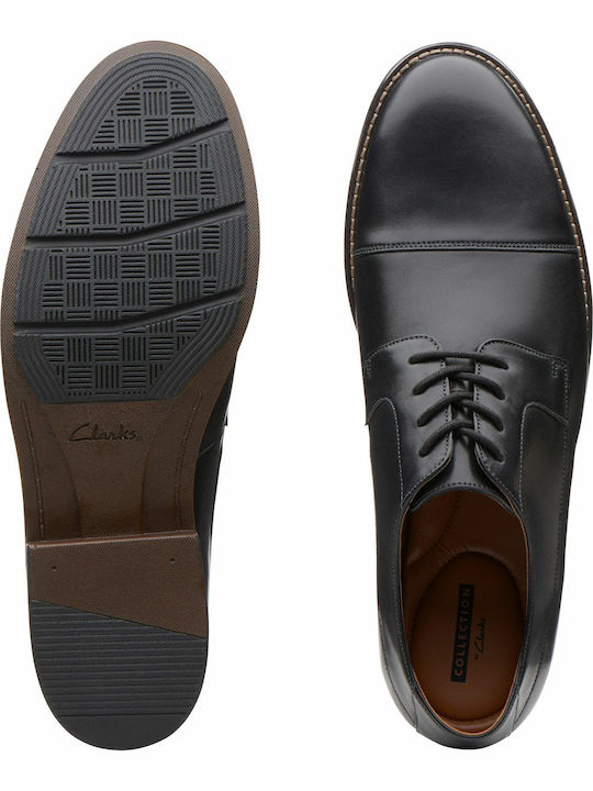 Becken Cap Men's Leather Dress Shoes Black