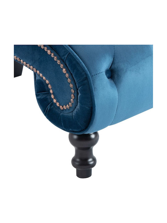 Recliner Chesterfield Catifea Albastru L145xW52xH77buc