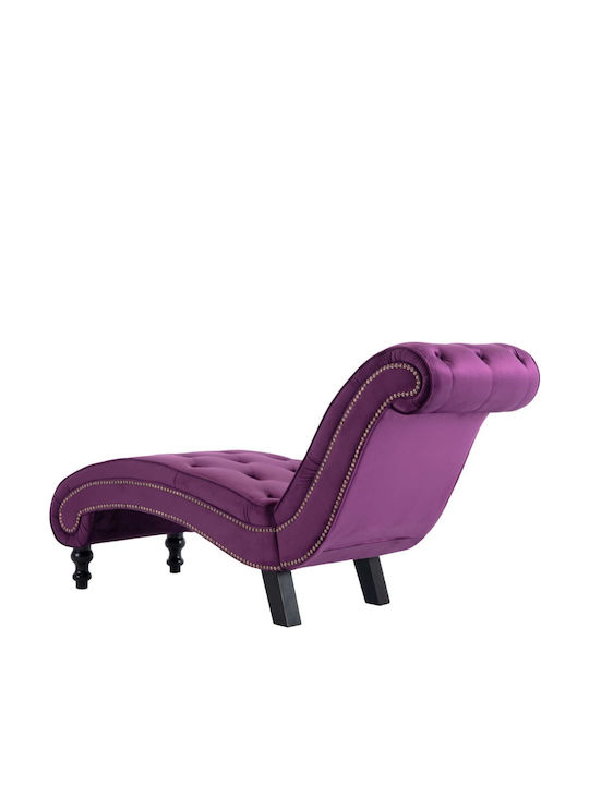 Velvet Recliner Purple L145xW52xH77cm