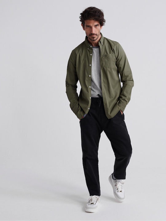 Edit Drawstring Παντελόνι σε Tapered Γραμμή Μαύρο