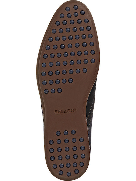 Teague Wing Tip Велурени Мъжки Оксфорди Син