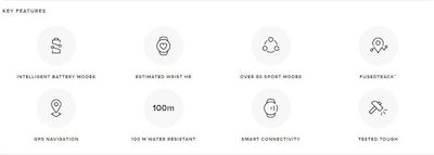 Suunto 9 50mm Smartwatch mit Pulsmesser (Weiß)