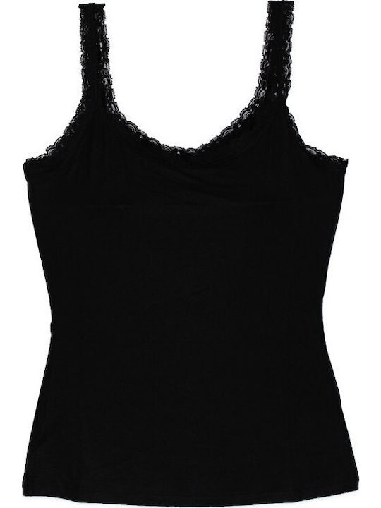 Fimelle Elegance Women's Sleeveless T-Shirt Black