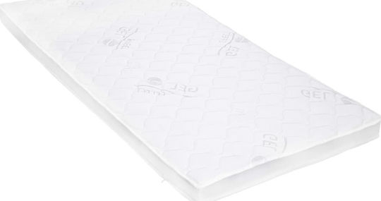vidaXL Ανώστρωμα Μονό Foam με Αποσπώμενο Κάλυμμα 80x200x7εκ.
