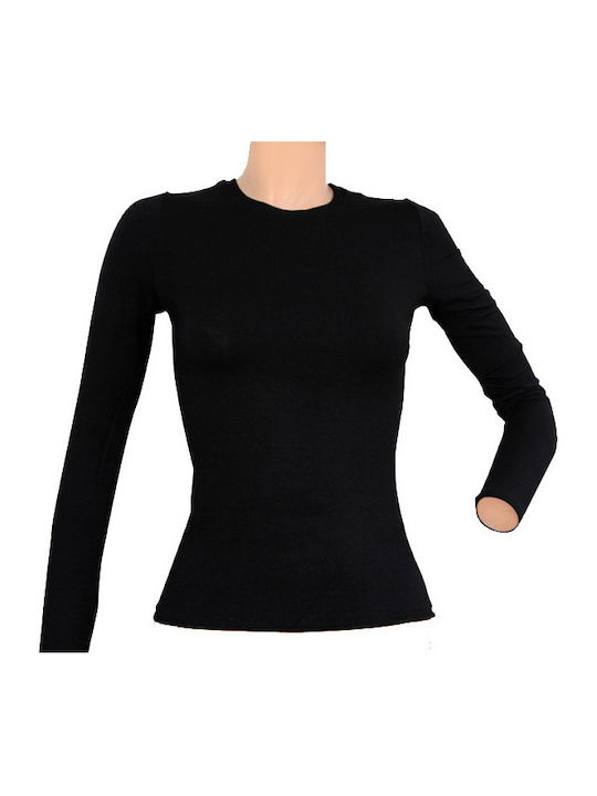 Fimelle Women's Long Sleeve T-Shirt Black