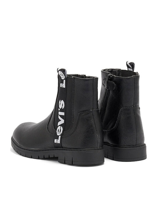 Nashville Kids Boots with Zipper Black