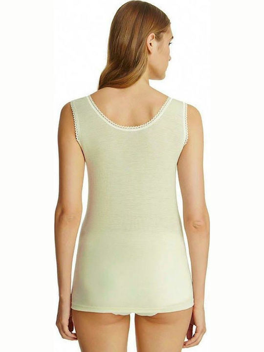 Palco Wool Women's Woolen T-Shirt Beige