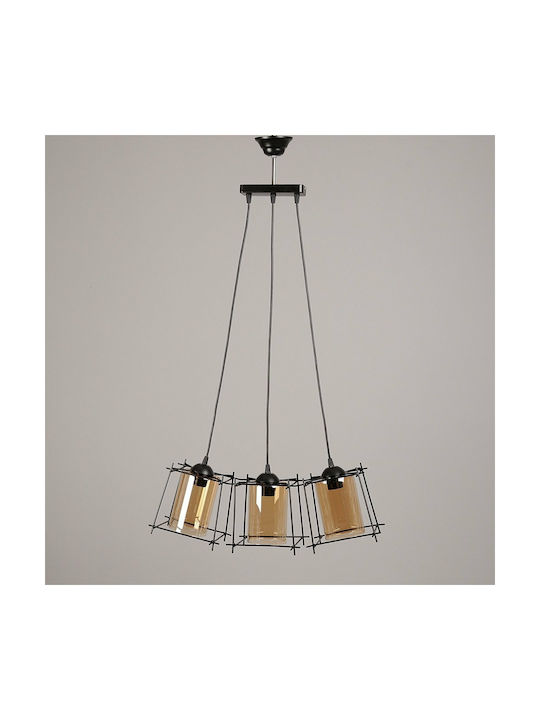 ARlight TZ 6300-3 S Pendant Light Three-Light for Socket E27 Black