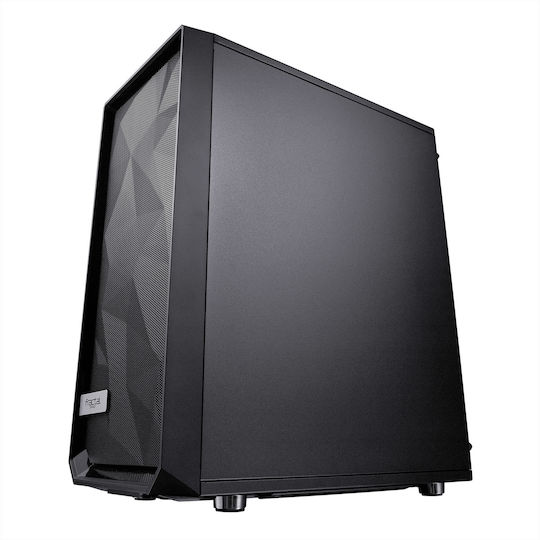 Fractal Design Meshify C Dark Tempered Glass Gaming Midi Tower Computer Case with Side Window Black