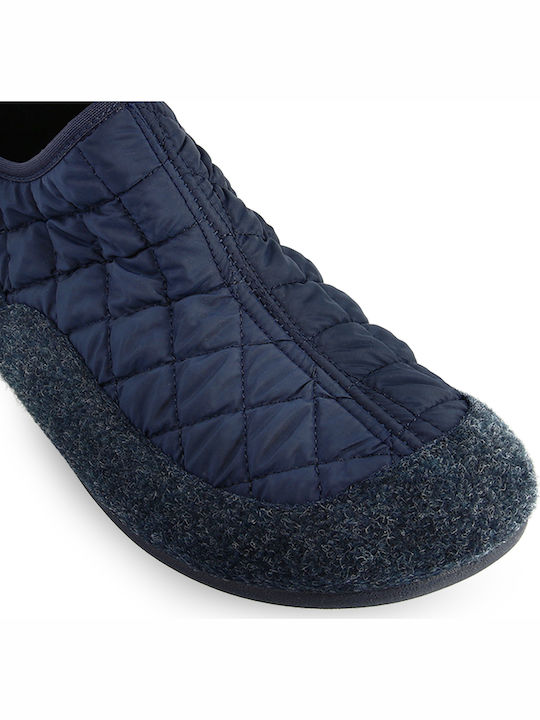 Heel Enclosed Men's Slipper Blue