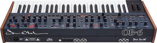 Dave Smith Synthesizer OB-6 με 49 Βαρυκεντρισμένα Πλήκτρα Μαύρο